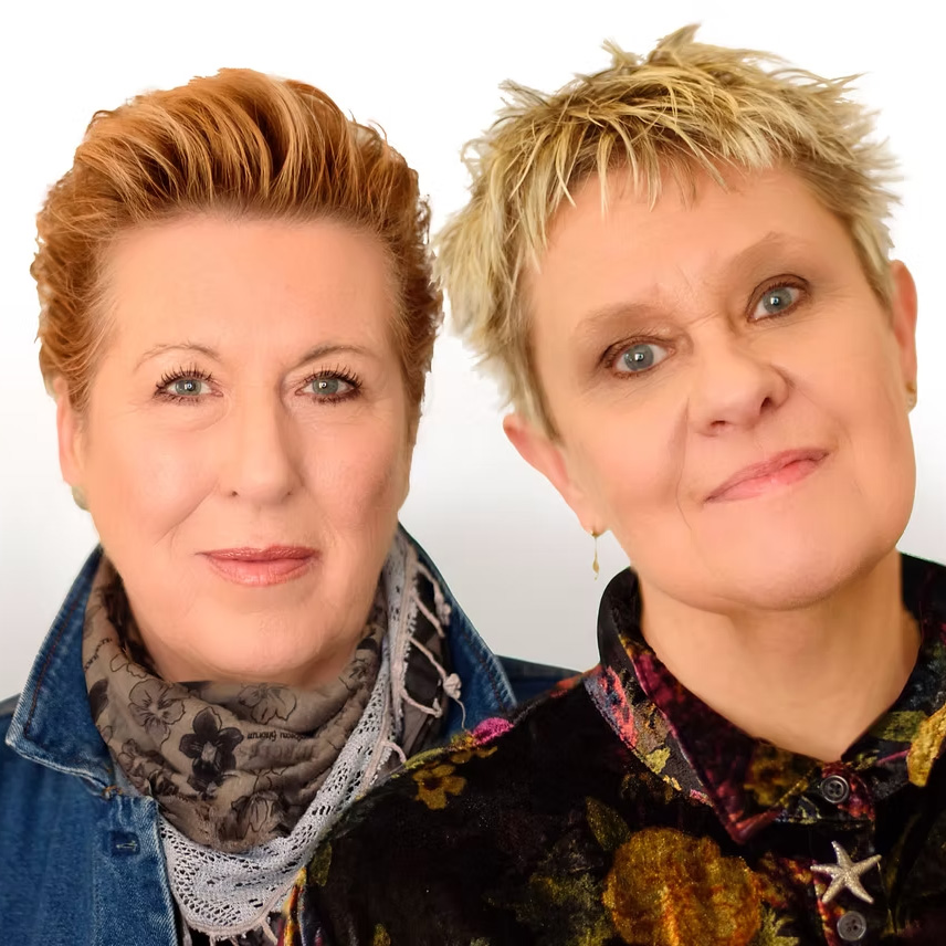 Chris While and Julie Matthews